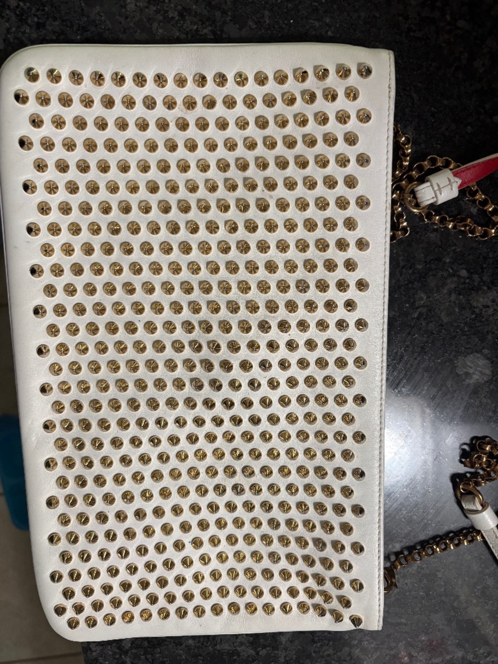 Christian Louboutin Loubiposh chain clutch